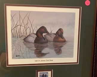 #71 John Warr - 1988-89 - Alabama Duck Stamp Print 372/1200 $75.00