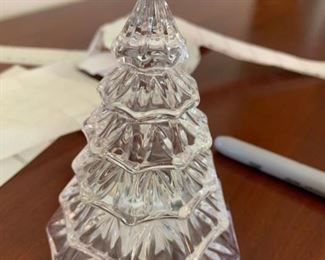#83 waterford christmas tree 4 inch tall $75.00