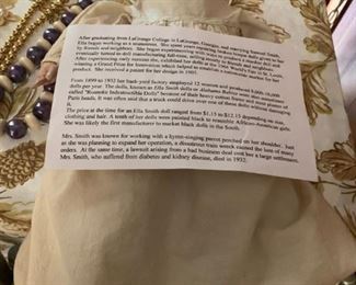 #32 Ella Smith Doll - Alabama Cloth Babies From 1899-1932 $750.00