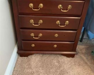 #17	4 drawer chest 22x15x22 as is handles 	 $75.00 
