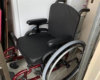 #58	burgundy wheelchair 16 wide 	 $75.00 
#59	hoist for person to pull themselves up in bed 	 $65.00 

