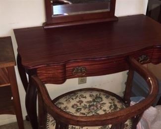 Edwardian French Vanity table & Mirror
