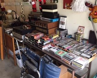 CDs, tools, Holiday, small electronics