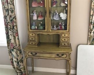 Desk w/ Royal Doulton Figures