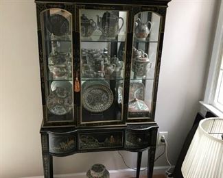 Display Cabinet w/ Rose Medallion inside