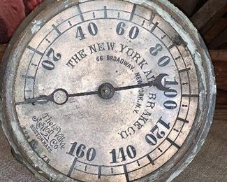 Vintage New York Air Brake Company gauge