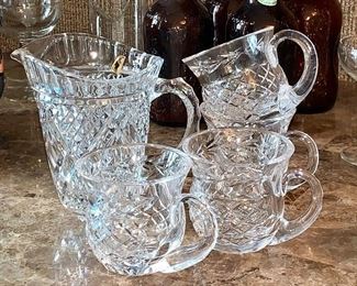 Pitcher and cups