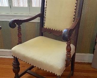 armchair and 5 side chairs
