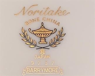 Noritake bone china Barrymore dishes