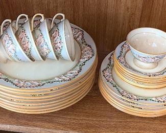 Royal Adams "Ivory Titian" ware hand-painted plates