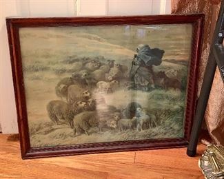 Shepard and lambs