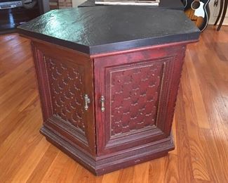 5 sided console table
