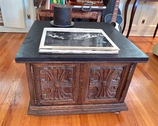 Square console side table