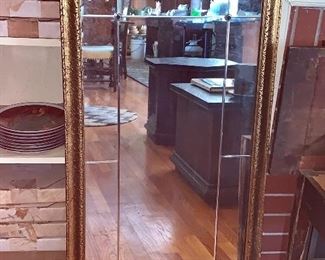 Lovely wall mirror-vintage-very ornate carving