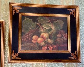 Pair still life paintings