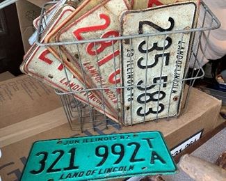 Vintage License plates 1972 - 1984
