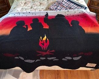Pendleton Wool blanket "Keep My Fires Burning" New