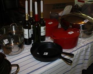 Iron Skillets and Le Creuset Dutch Ovens