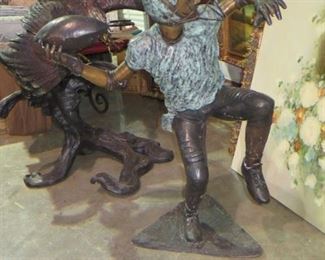 BRONZE SCULPTURE BY RANDOLPH ROSE, 48 INCHES TALL