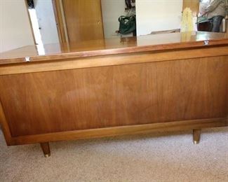 Office Room Right: Beautiful Indiana Desk Company Vintage Desk. All wood--well made.