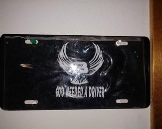 Office Room Right: Earnhardt #3 License Plate