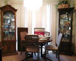 Dining Room: Lighted China Display, Glassware, etc.