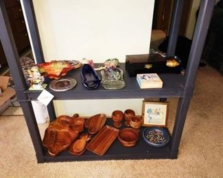 Dining Room: Flat Bottles, Wood Serving Pieces
