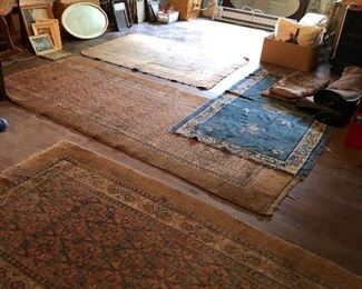 antique oriental rugs in attic