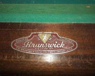 Original Brunswick-Balke-Collender Co. label