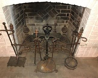 antique fireplace equipment