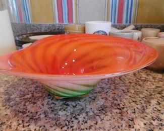 Art Glass Center Bowl