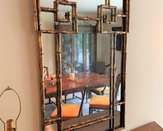 Vintage Chinese Chippendale mirror.