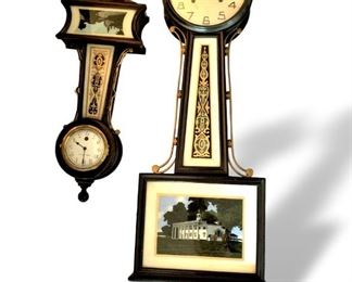 Antique New Haven banjo clocks