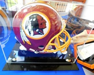 Signed RG III Redskin Helmet