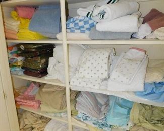 Lots of clean linens