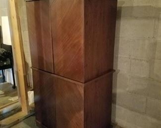 Wood computer desk/cabinet