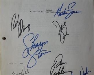 Autographed Casino Script - with Certificate