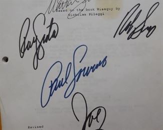 Autographed Goohfellas Script - with Certificate