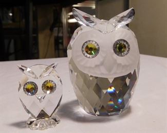 Swarovski Crystal Owls