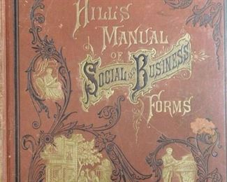 Hills Manual of Social and Business Forms - 1885