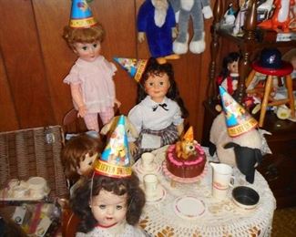 Vintage Ideal Dolls Having A Party