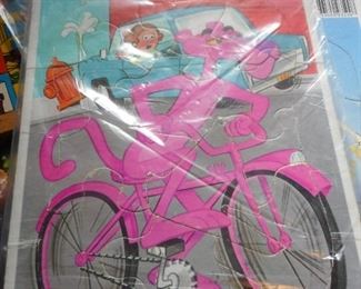 Vintage Card Board, Wood Puzzles