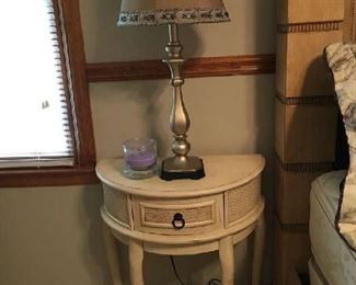 Pair of Night Stands and Pair of Lamps