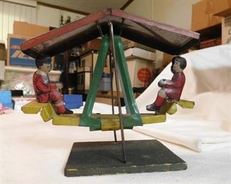 1920's Pickwick Tin Litho Chair Boat Seesaw 
