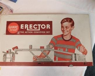 1959 Erector Box w/ Parts of Set
