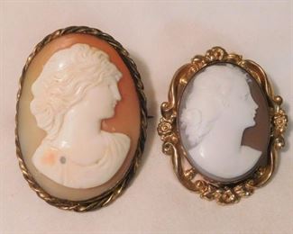 Vintage Cameo Brooches