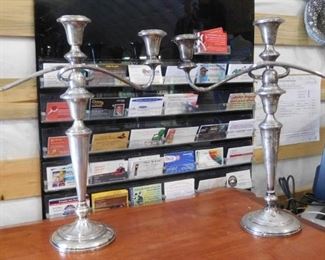Sterling Candle Holders