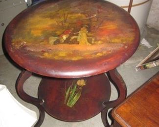 French Antique Hand Painted Table