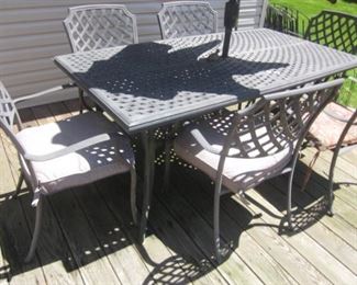 CAST Iron Patio Outdoor Suites and Lounge Chairs