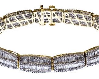 18k Gold and Diamond Bracelet